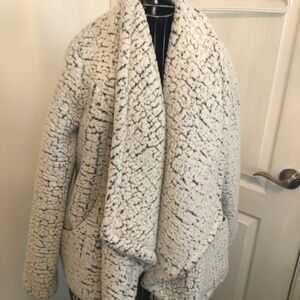 Teal/White Medium Fuzzy Jolt Jacket